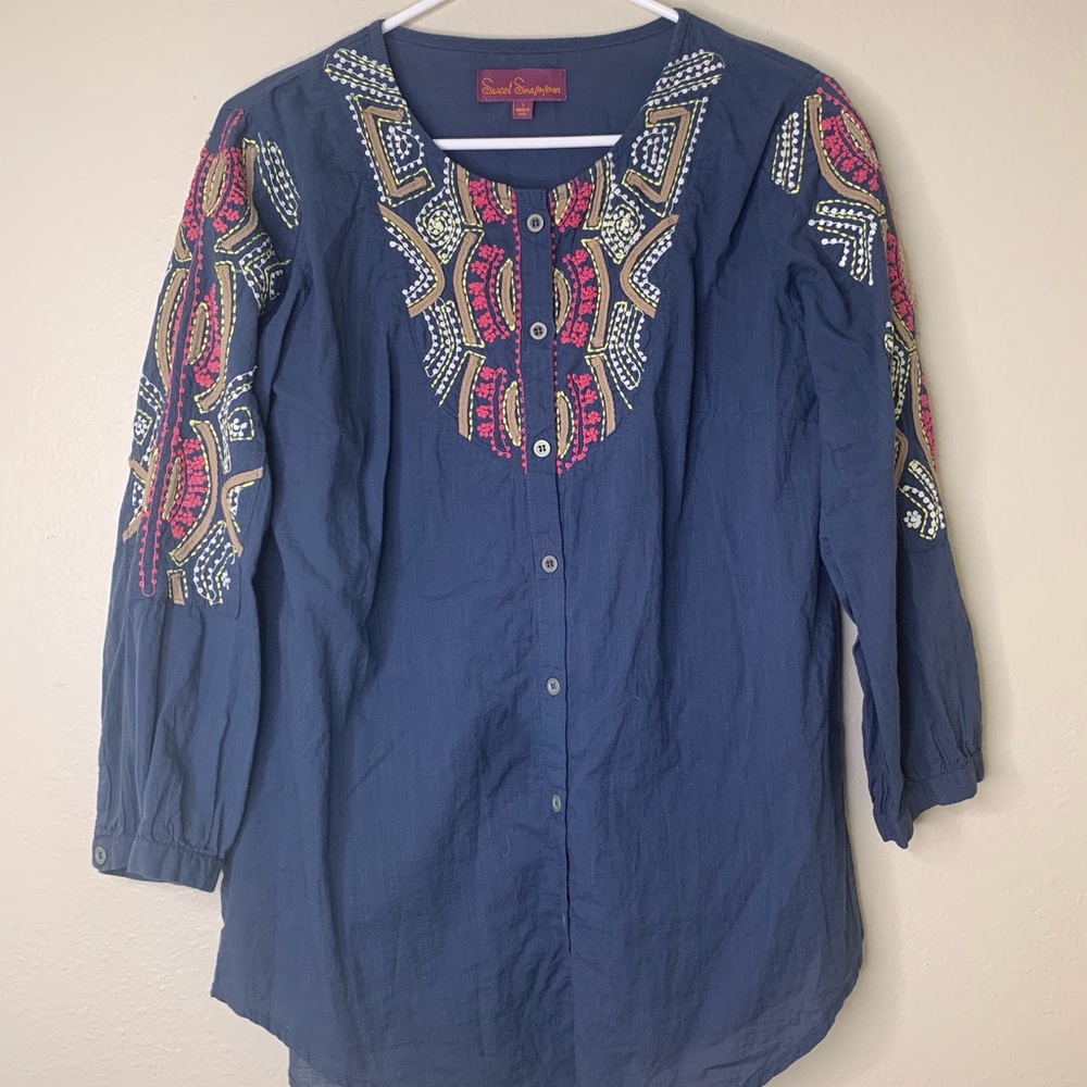 Sweet Sinammon Blue Stitched Cover Small